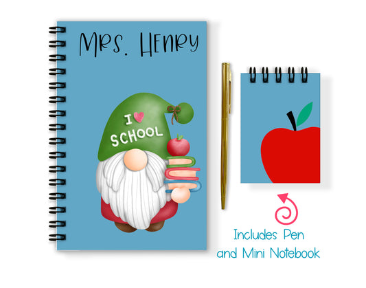 Teacher Soft or Hard Cover Notebook and Pen Set