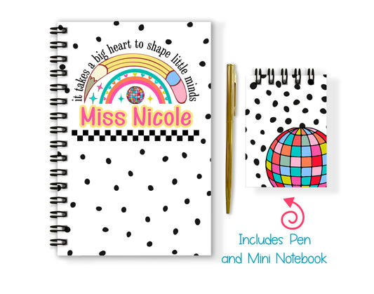 Teacher Soft or Hard Cover Notebook and Pen Set