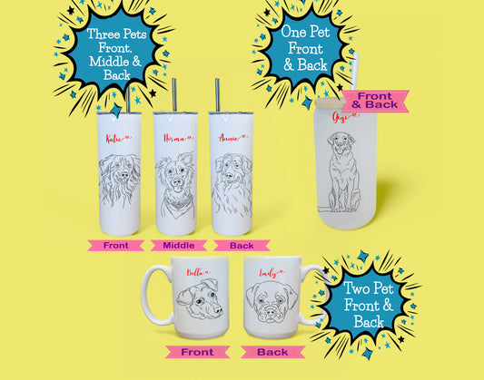 Custom Pet Sketch Mug