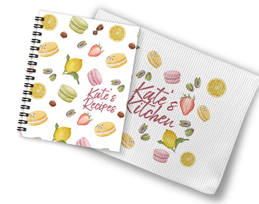 Macaroons Recipe Book and Towel