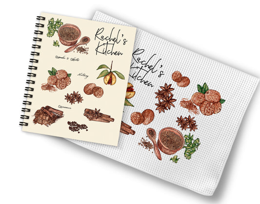 Spices Recipe Book and Towel