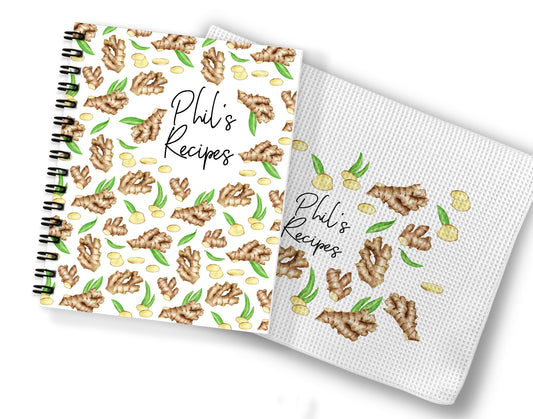 Ginger Recipe Book and Towel