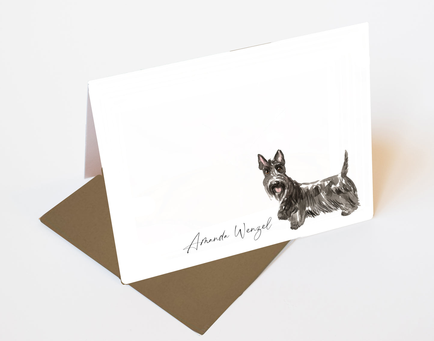 Scottish Terrier Folded Note Cards and Stickers