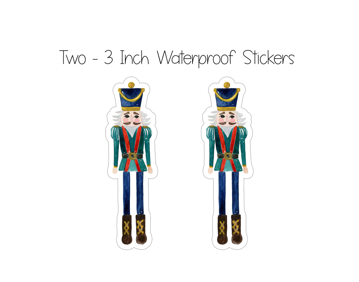Nutcracker Collage Pattern Christmas Card
