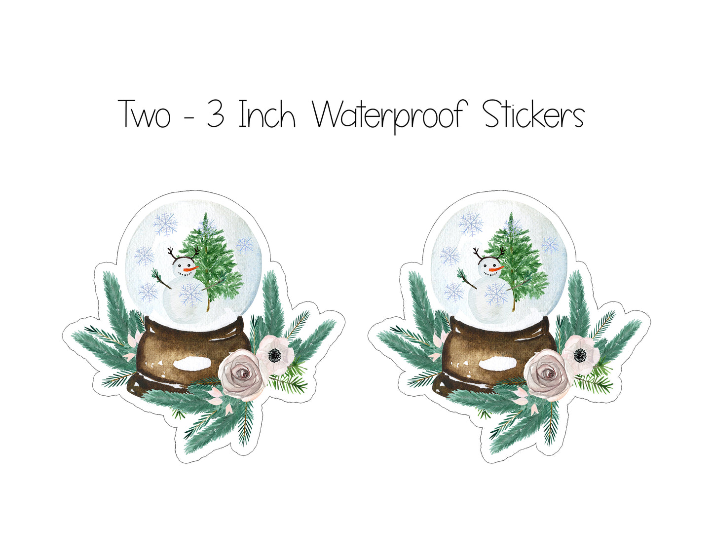 Snowglobe Christmas Card