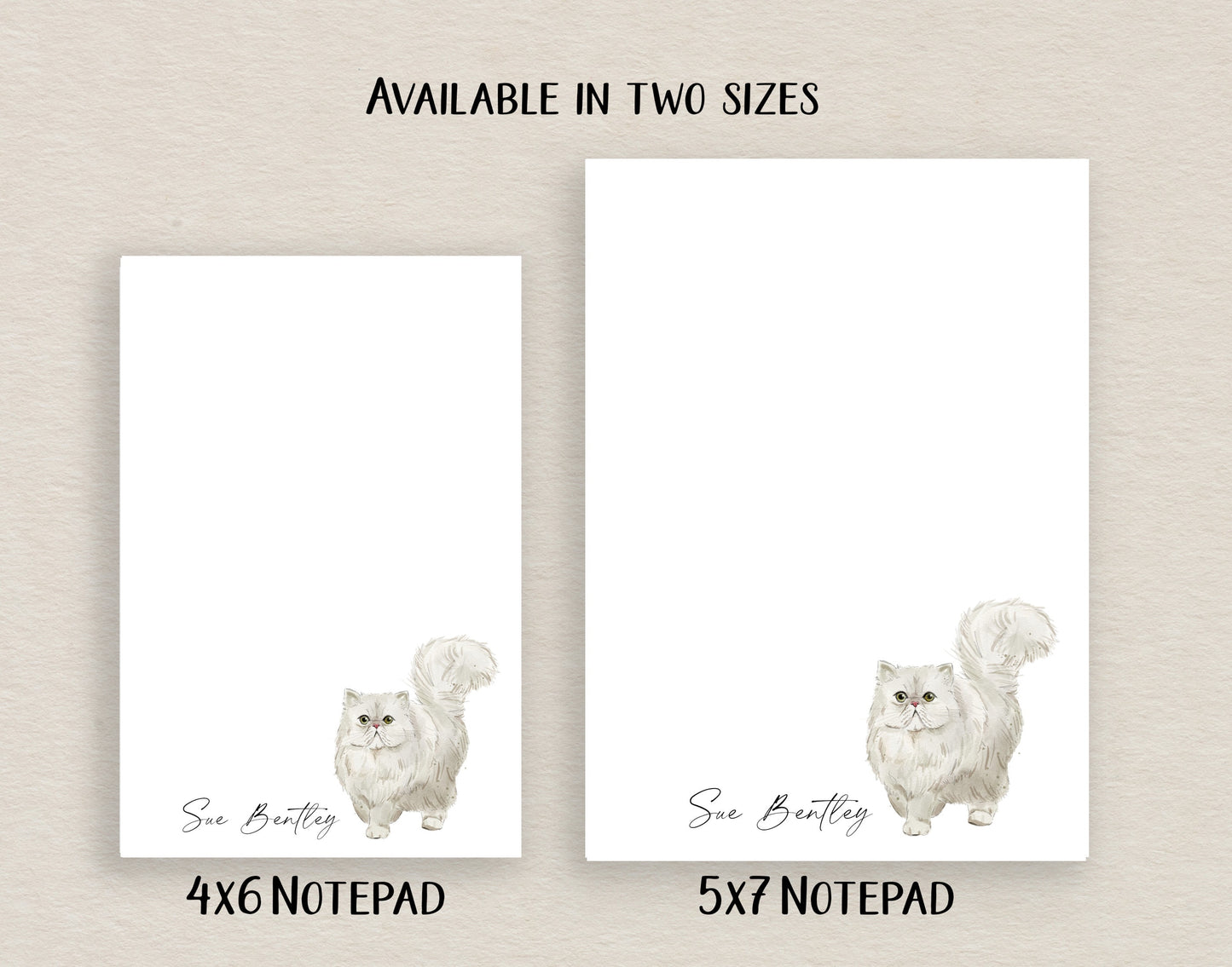 Persian Cat Notepad and Stickers